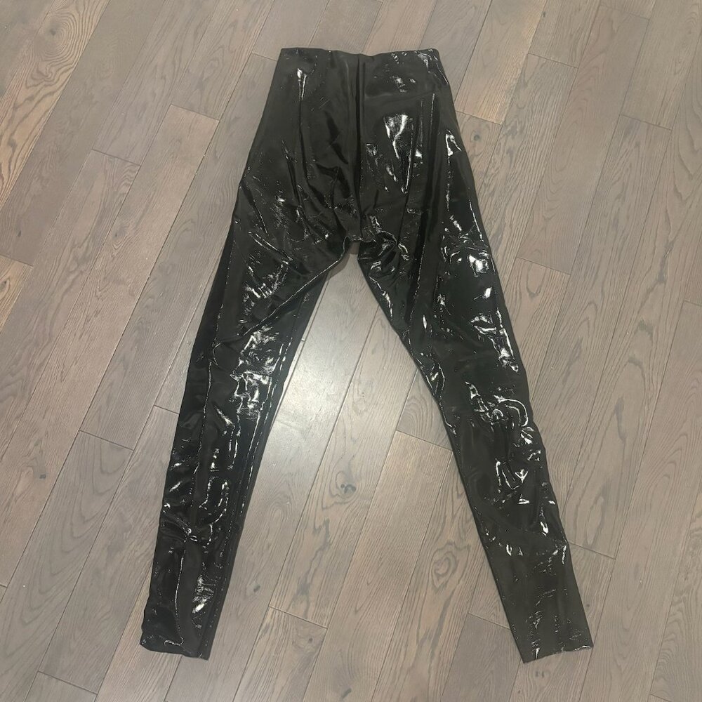 Commando Black Patent Leggings sz S